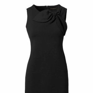 Banana Republic - Ponte black tie neck dress - 16 Tall